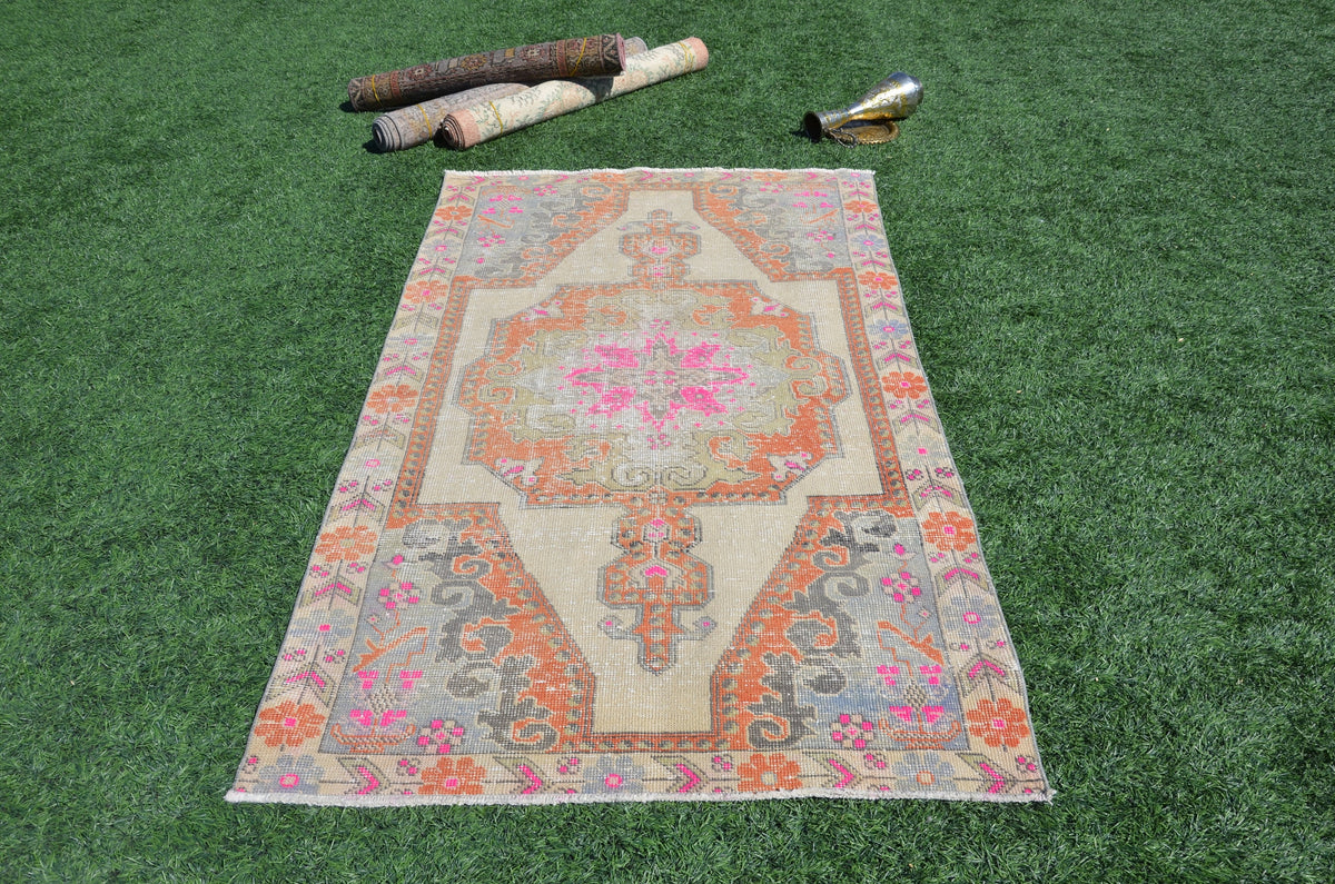 2.3 x 1.7 ft - 72 x 54 cm order Tiny Rug, Small Turkish Rug, Vintage Oushak Rug, Bohemian Rug, Handmade Rug, Boho Rug, Anatolian Rug, Boho Oushak