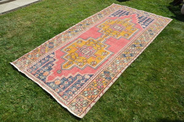 Natural Vintage Turkish Anatolian rug for home decor, area rug, oushak rug boho rug bedroom rug kitchen rug  bathroom rug kilim, rugs 9x4, 664470