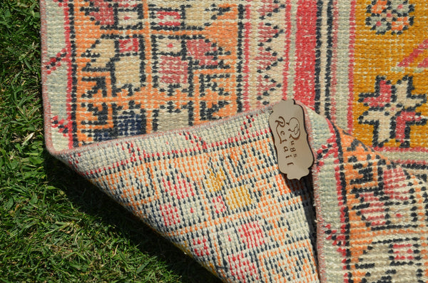 Natural Vintage Turkish Anatolian rug for home decor, area rug, oushak rug boho rug bedroom rug kitchen rug  bathroom rug kilim, rugs 9x4, 664470