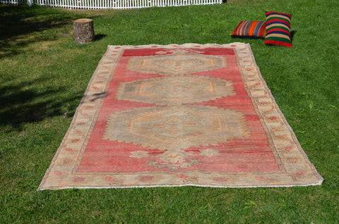 Unique Turkish large Vintage rug for home decor, oversize rug, area rug oushak rug boho rug bedroom rug kitchen rug  kilim rug, rugs 11x5, 664980