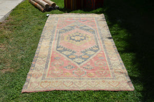 Natural Vintage Turkish Anatolian rug for home decor, area rug, oushak rug boho rug bedroom rug kitchen rug  bathroom rug kilim, rugs 8x4, 664456