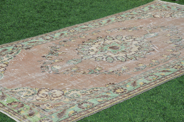 Hand knotted Turkish large Vintage rug for home decor, oversize rug, area rug oushak rug boho rug bedroom kitchen rug  kilim rug, rugs 11x6, 665214