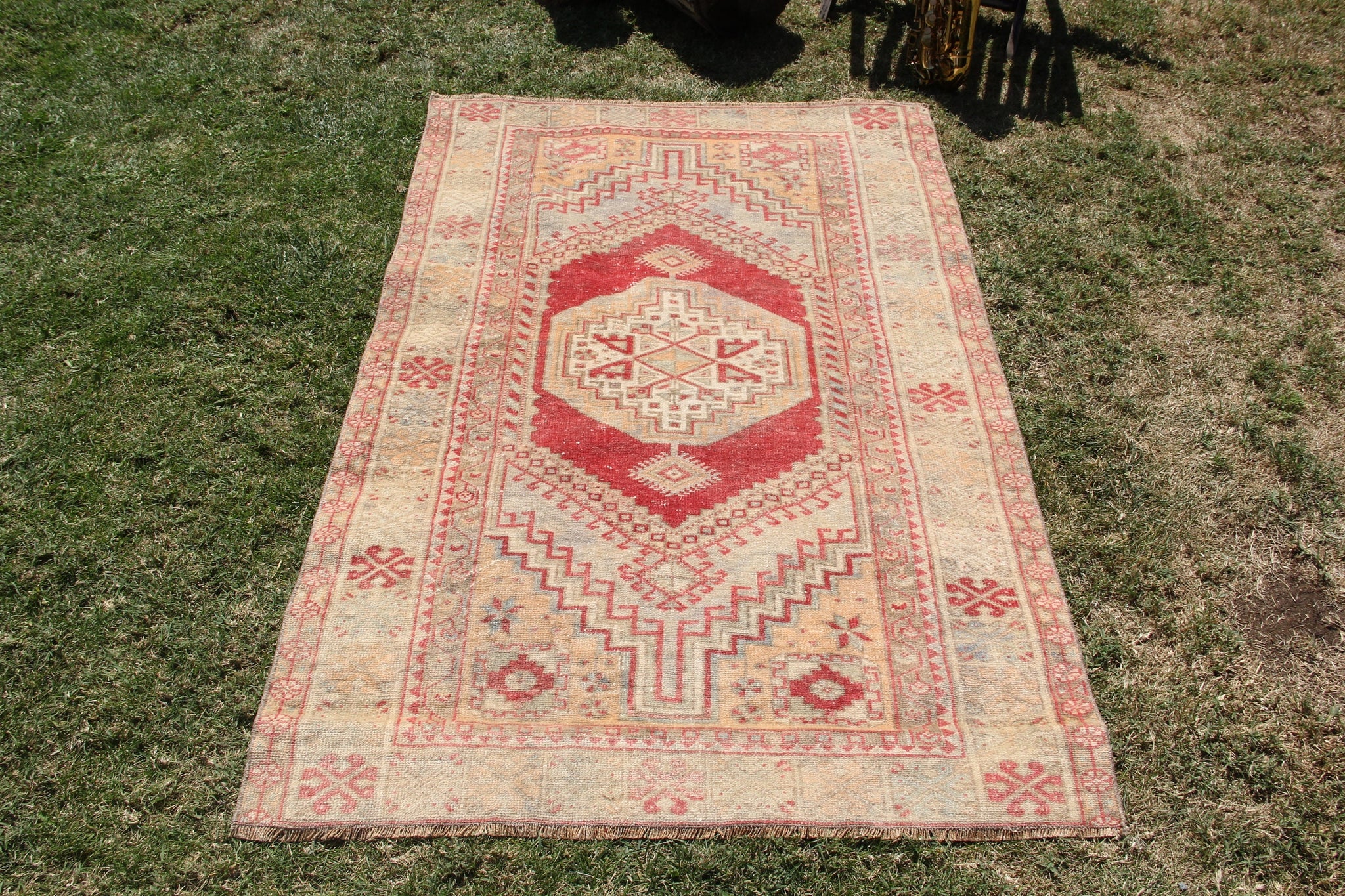 Handmade Vintage Turkish Anatolian rug for home decor, area rug, oushak rug boho rug bedroom rug kitchen rug  bathroom rug kilim, rugs 5x3, 664278