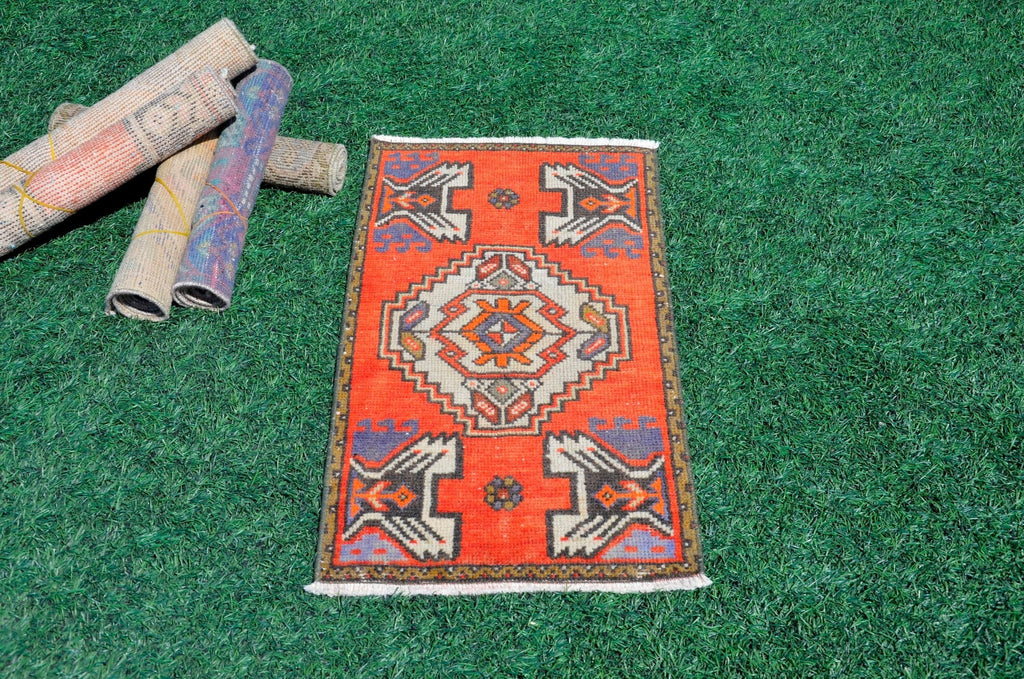 Vintage Small Bathroom Rug