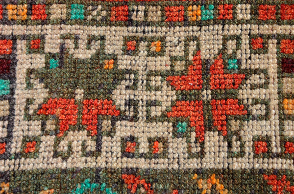 Turkish Natural oushak rug for home decor, Vintage rug, area rug boho rug bedroom rug kitchen rug bathroom rug kilim rugs handmade, rugs 4x8, 666311